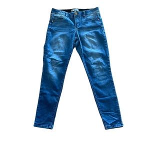 Wit & Wisdom Midrise Skinny Dark Wash Ankle Jeans size 10